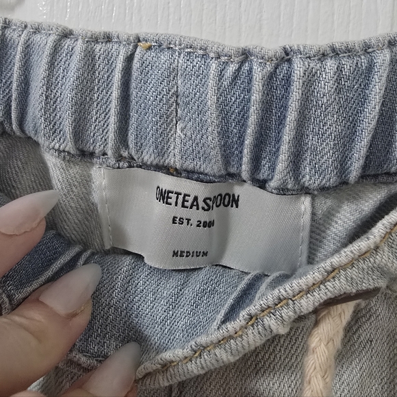 OneTeaspoon Shabbies Low Rise Dropped Crotch Jeans Size M - Picture 4 of 7